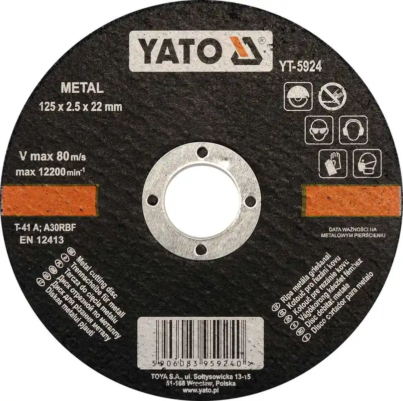 TARCZA DO CIĘCIA METALU 125X2.5X22 | Nowość w sklepie