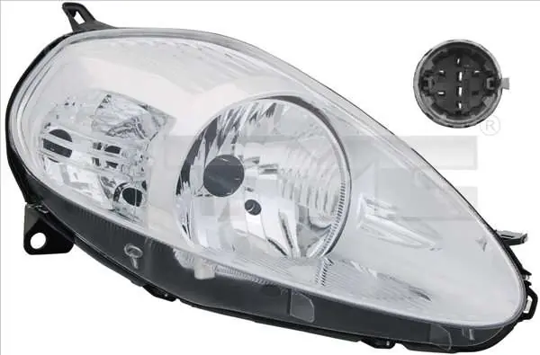 REFLEKTOR Z SIL. CHROME H4 LE. FIAT PNTO 2008-ON - Super okazja